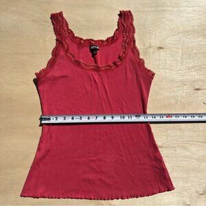 Pink orange APT. 9 Size medium lace tank top casual fitted full length